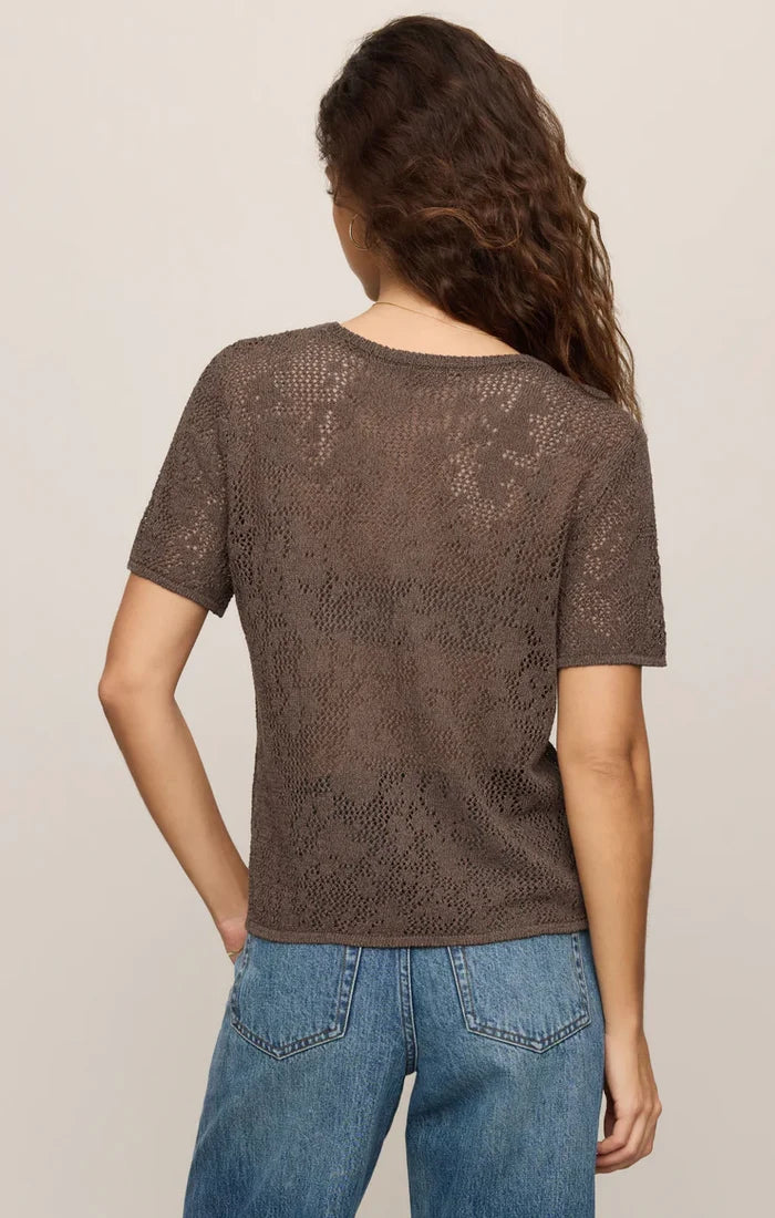 Waverton Crochet Short Sleeve Tee