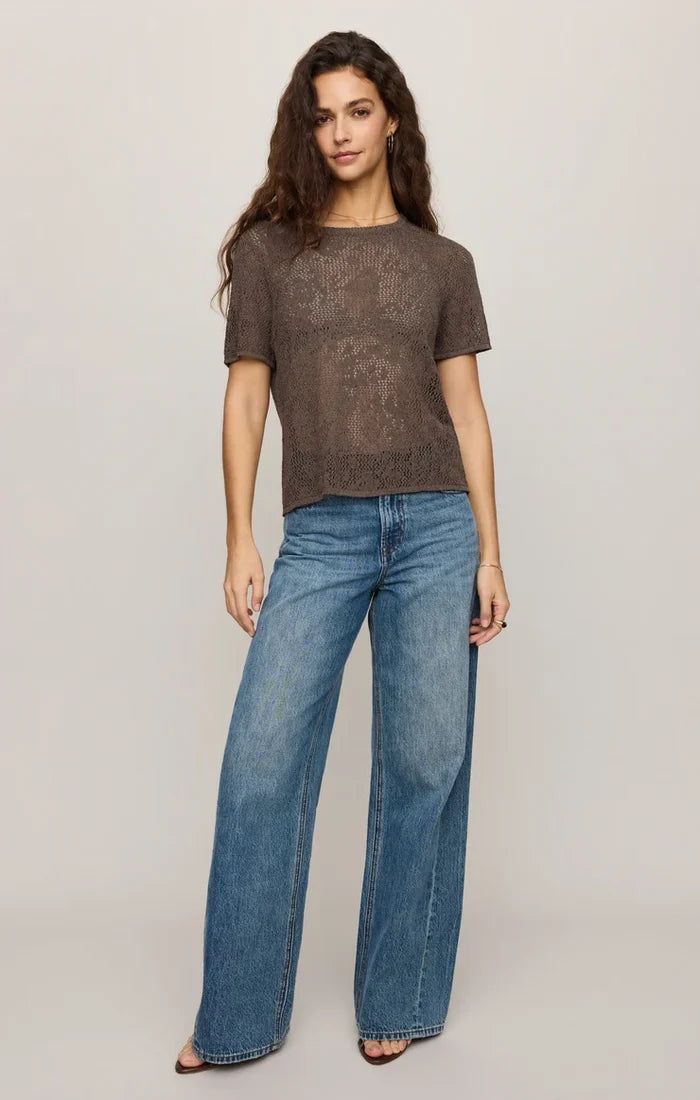Waverton Crochet Short Sleeve Tee