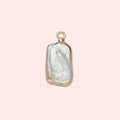 White Biwa Freshwater Pearl Charm