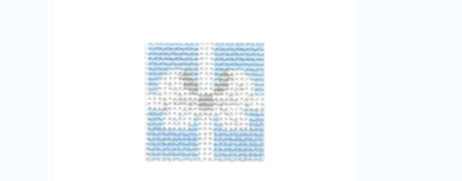 White Bow Blue Background