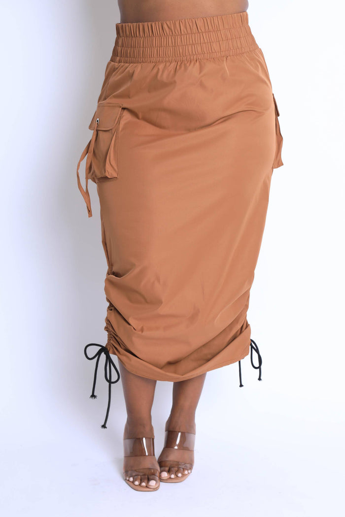 Windbreaker maxi skirt