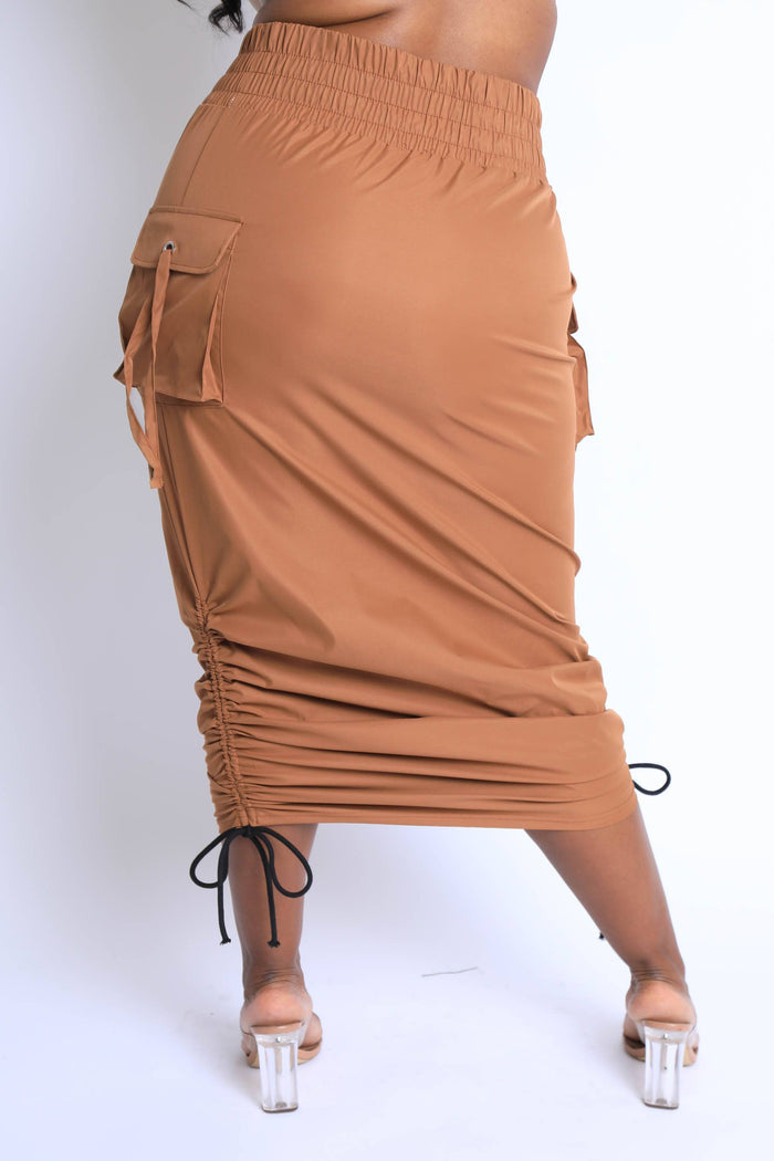 Windbreaker maxi skirt