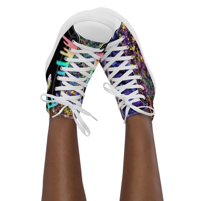 Women’s Rainbow Paint Splatter Sneakers