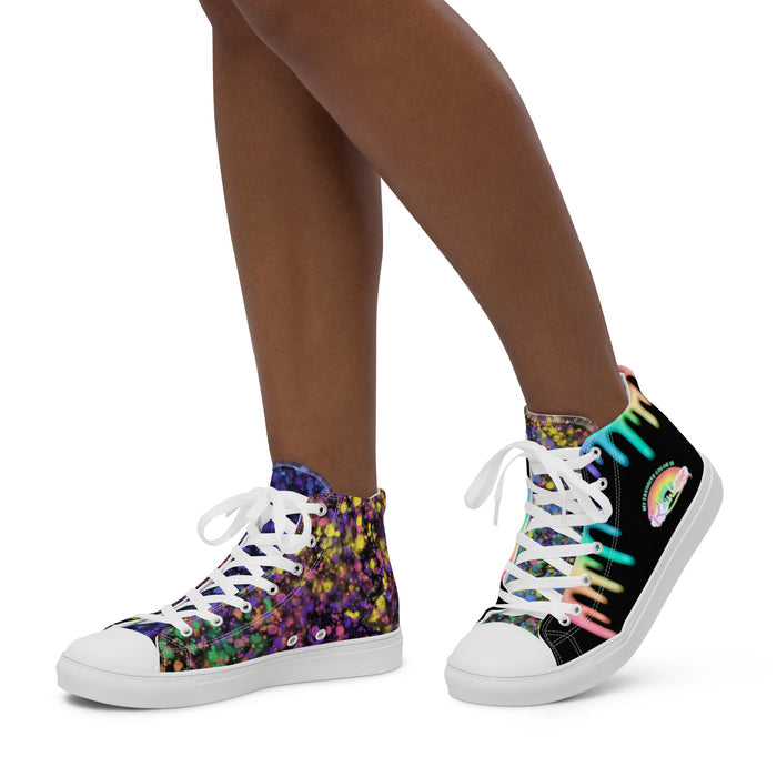 Women’s Rainbow Paint Splatter Sneakers