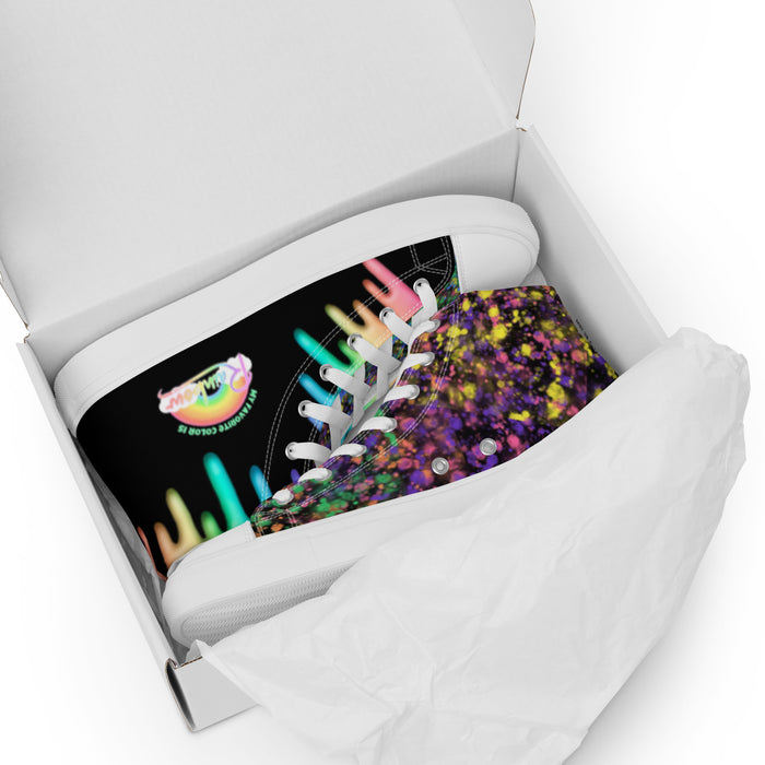 Women’s Rainbow Paint Splatter Sneakers