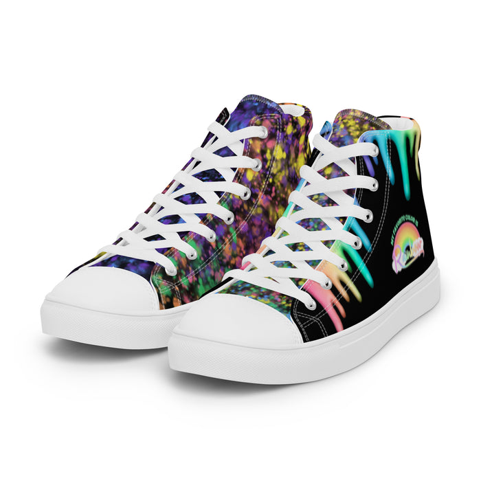 Women’s Rainbow Paint Splatter Sneakers