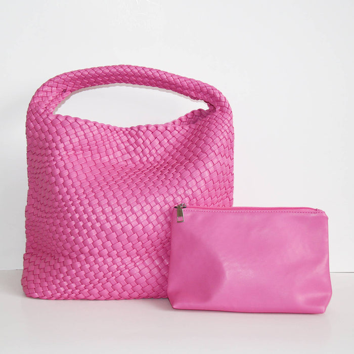 Woven Tote Bag Barbie Pink SALE