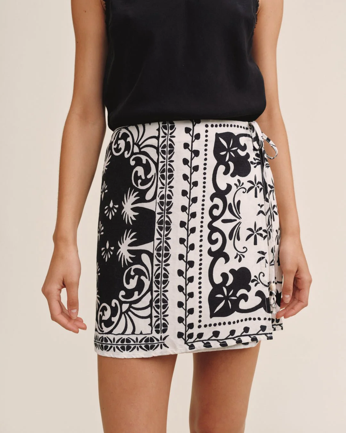 Wrap Skirt With Sash