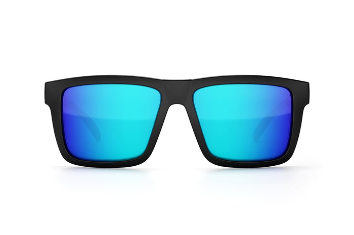 Heat Wave Visual XL Vise Sunglasses with black frame, Chevy Truck print arms and Galaxy lens.