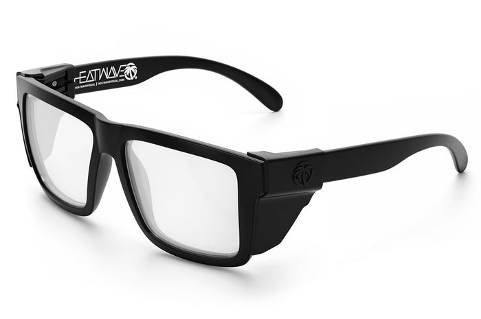 XL VISE Z87 Sunglasses Black Frame: Tuff-Tec Clear Lens