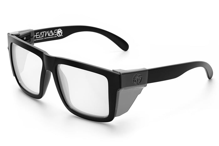 XL VISE Z87 Sunglasses Black Frame: Tuff-Tec Clear Lens